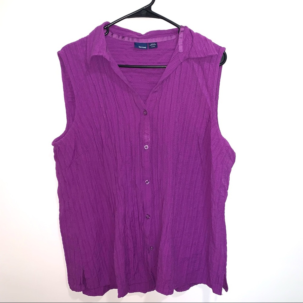 🌷5/$20 Basic Editions Women’s Purple TankTop